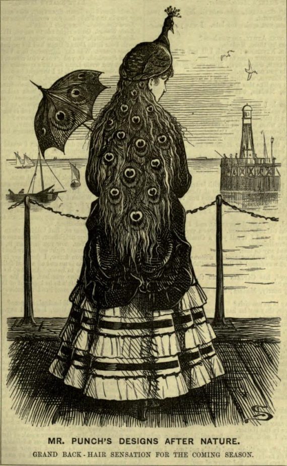 Peacock Headdress_Punch 1 April 1871